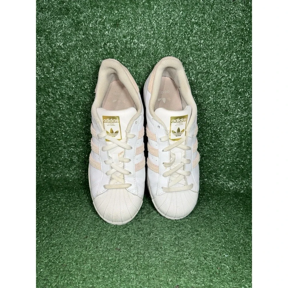 Adidas Superstar Shoes Women 7.5 Mens 6 Pink White Shell Toe Casual‎ Sneaker